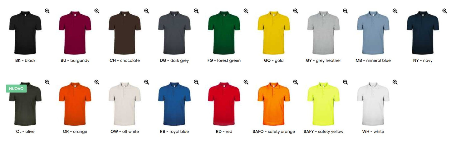 Polo Uomo Manica Corta ( con ricamo 7x5)